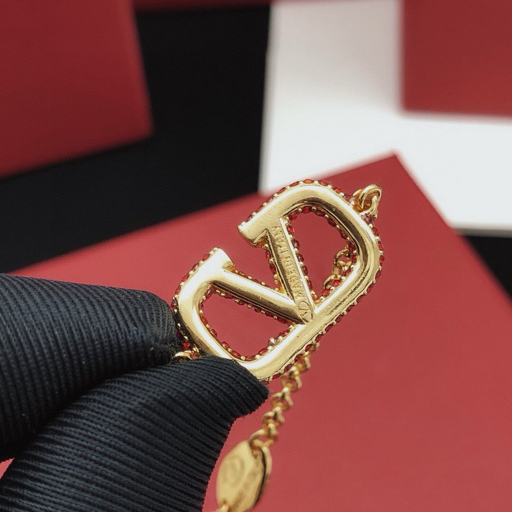 Signature Emblem Jewelry Accessory – Red – Design 04 styled detail