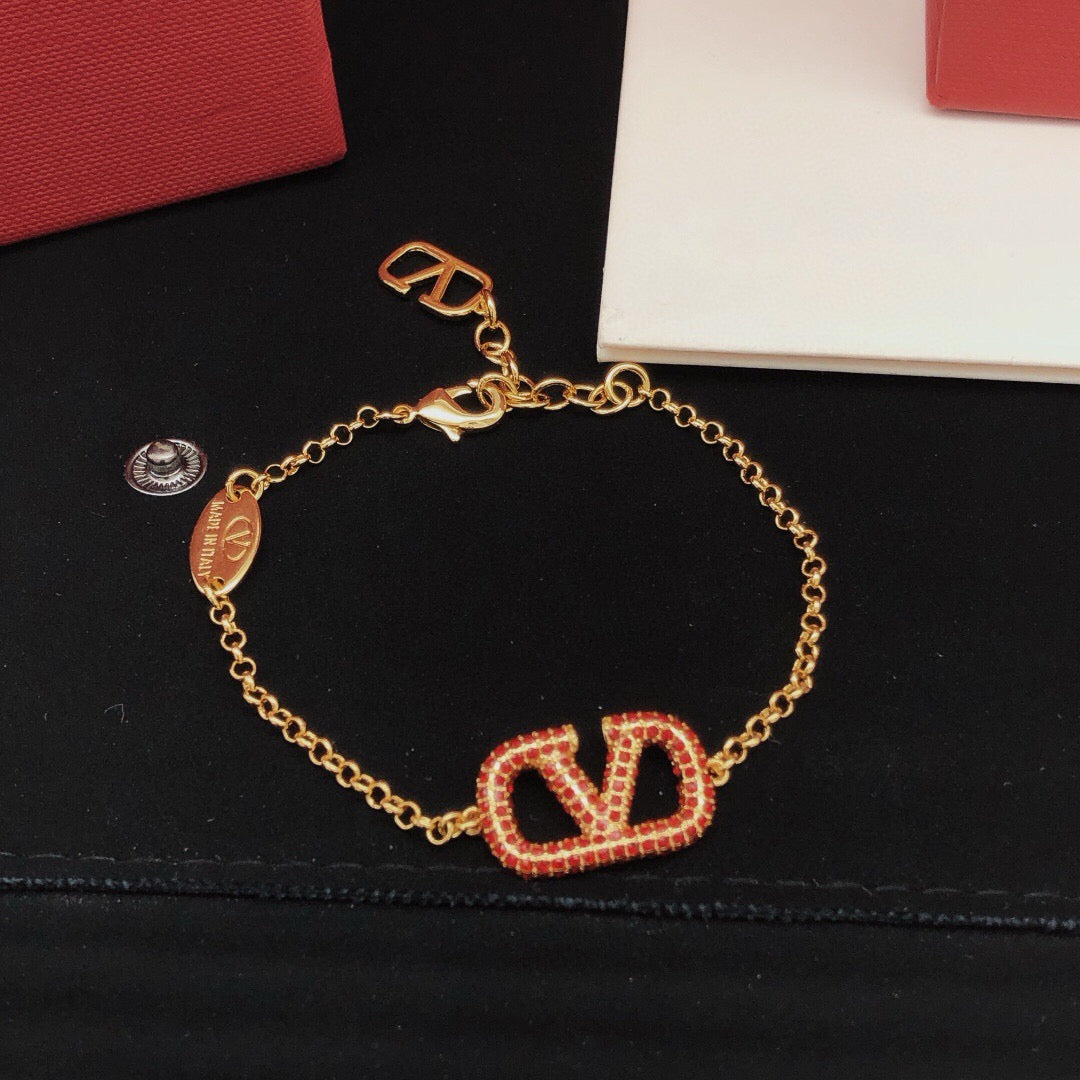 Signature Emblem Jewelry Accessory – Red – Design 04 main product view