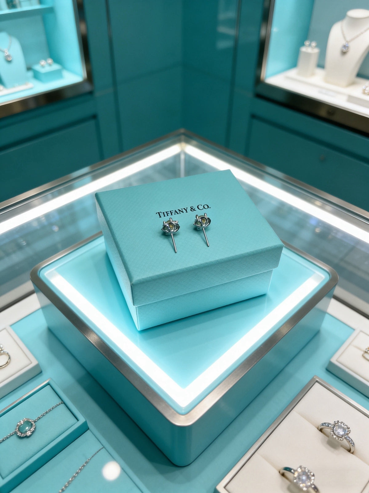 Signature Motif Statement Earrings in Silver-Tone – Vintage Detail – Design 03 styled product view