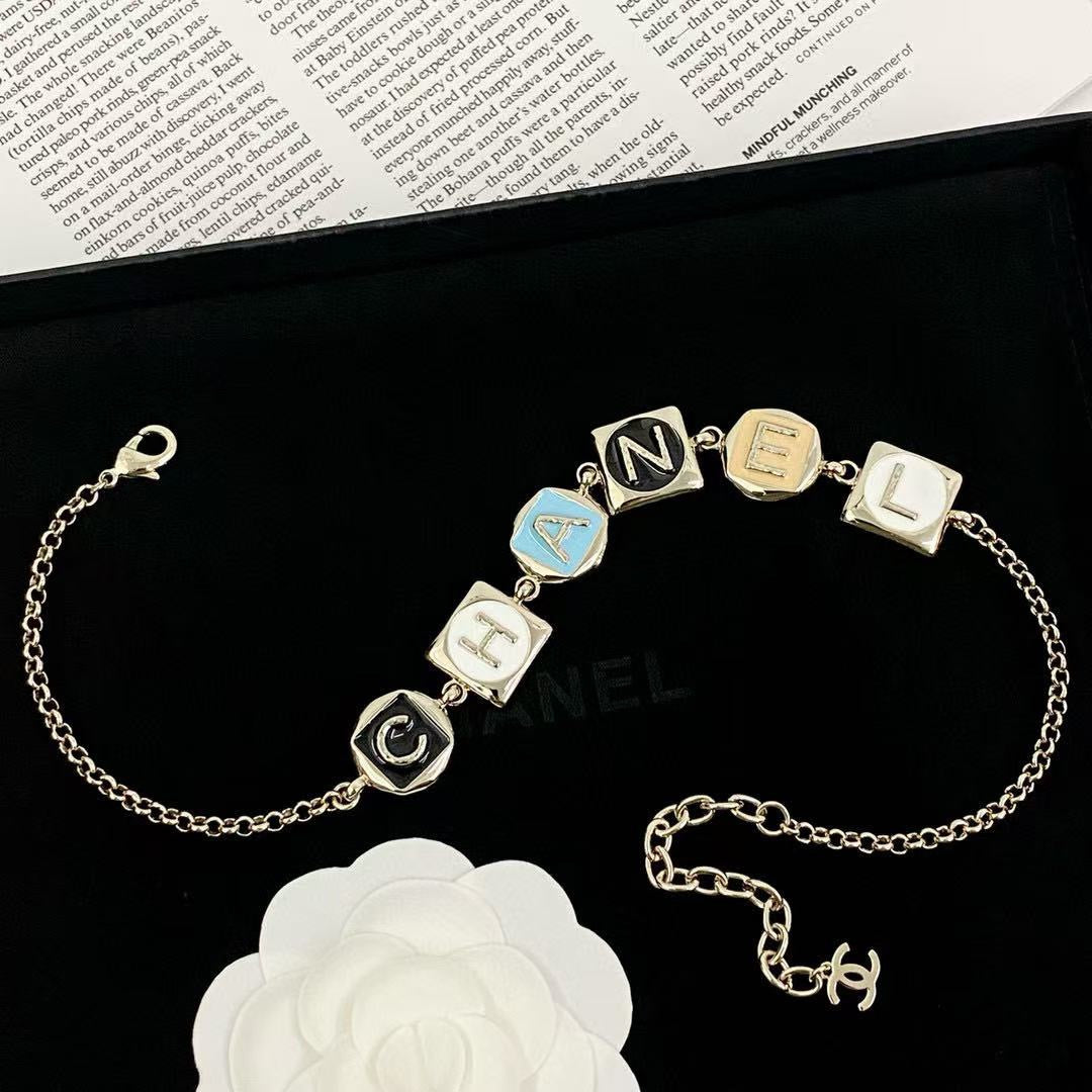 Letter Pendant Necklace in Polished Metal-Tone – Design 024 styled product view