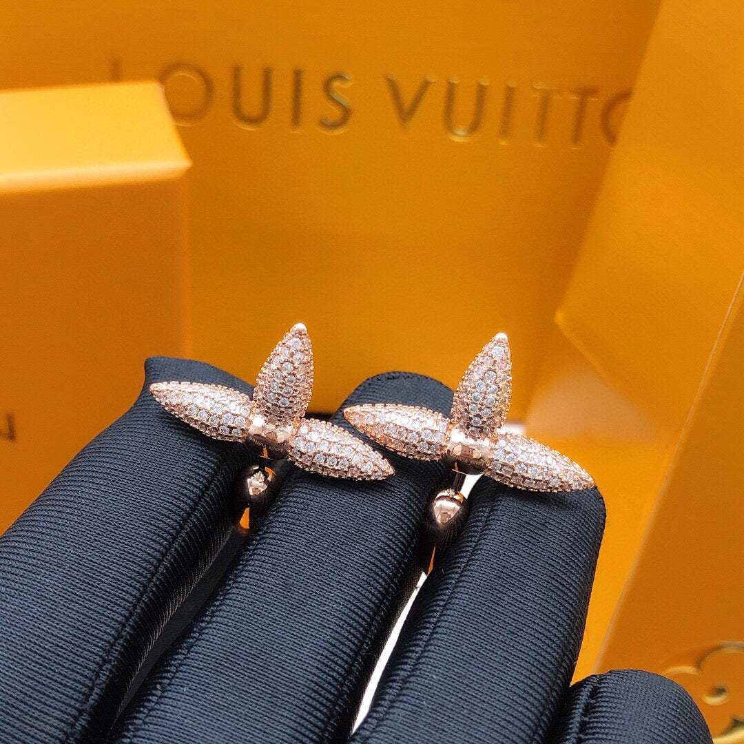 Star Stud Earrings in Rose-Gold-Tone styled product view
