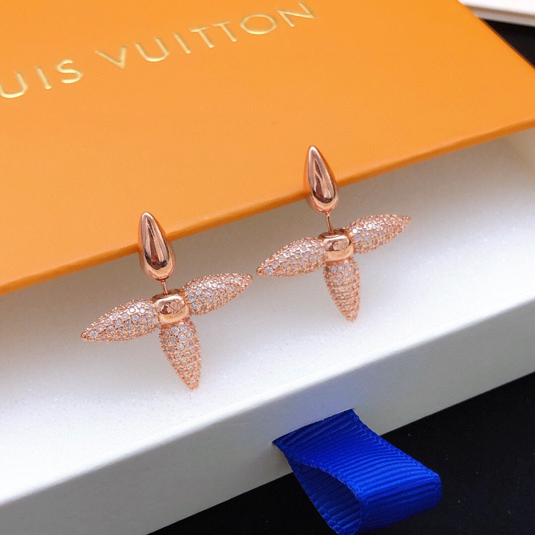 Star Stud Earrings in Rose-Gold-Tone front product view