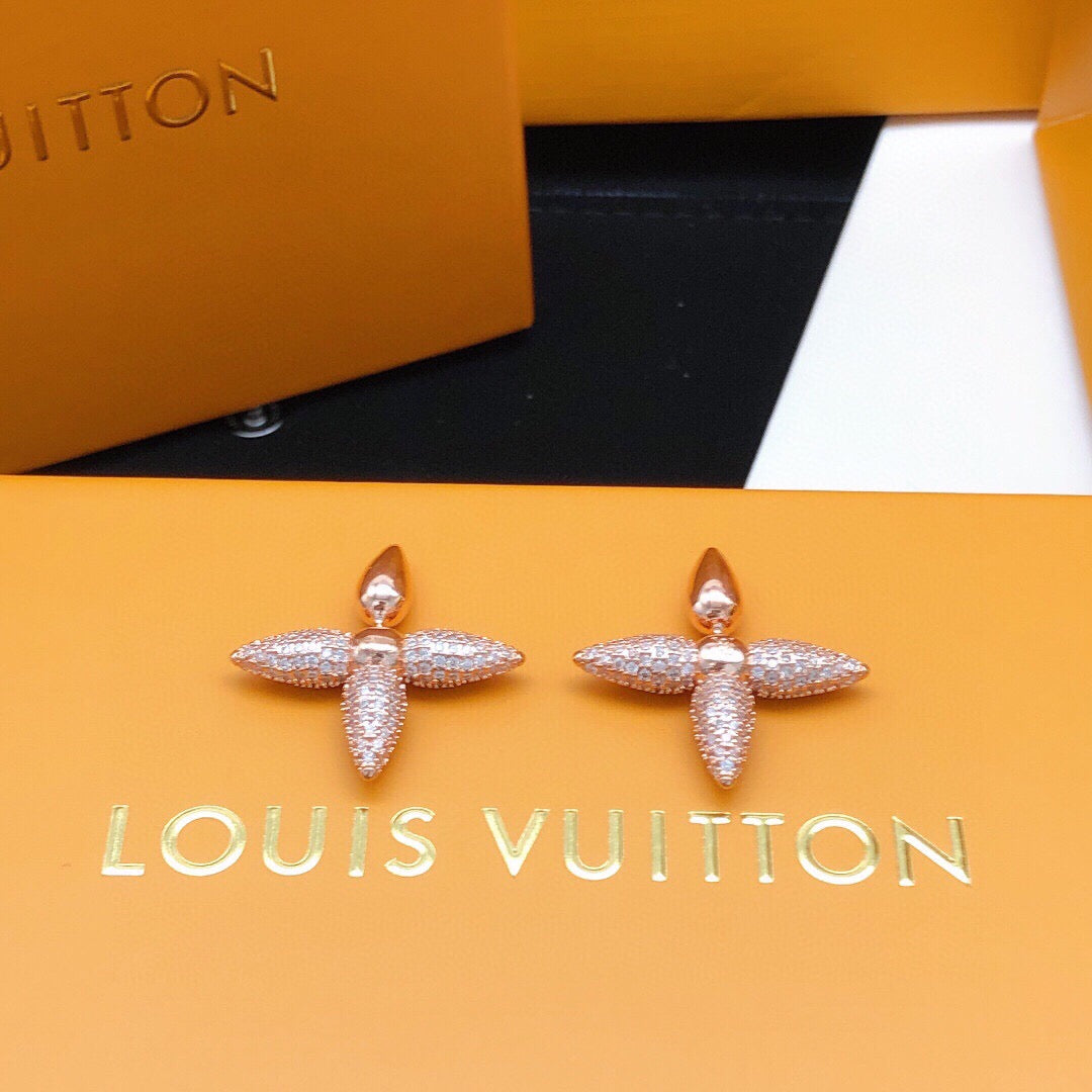 Star Stud Earrings in Rose-Gold-Tone front product view