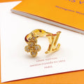Floral Statement Ring in Gold-Tone – Design 001 main product view
