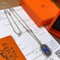 Toggle Pendant Necklace in Polished Metal-Tone – Toggle Detail – Design 018 main product view