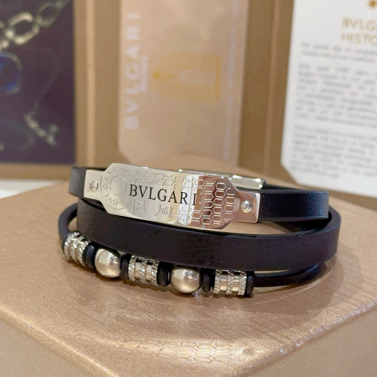 Horse Braided Bracelet in Silver-Tone – Braided Detail – Design 005 main product view