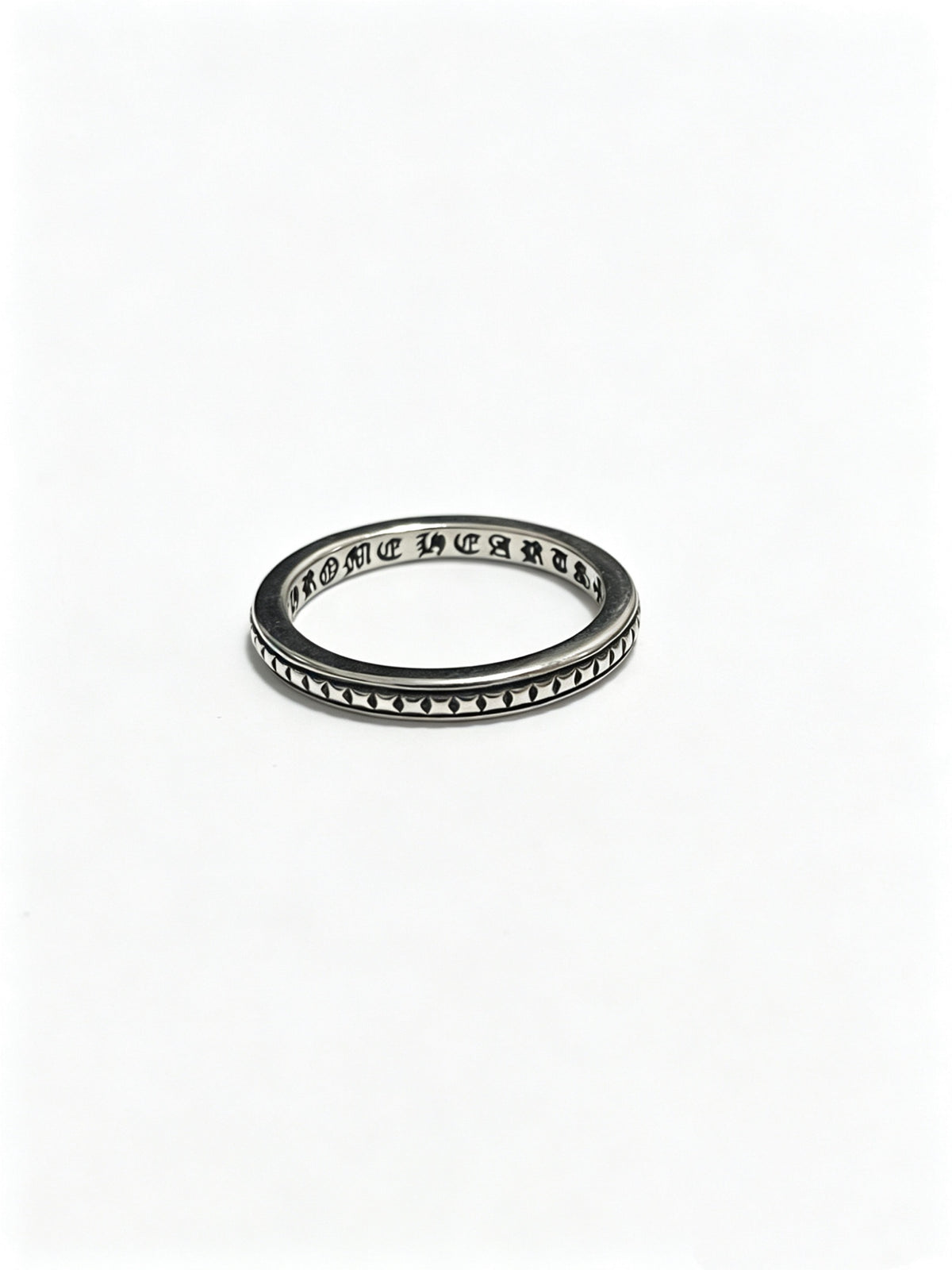 Signature Emblem Statement Ring in Polished Metal-Tone – Design 011 main product view