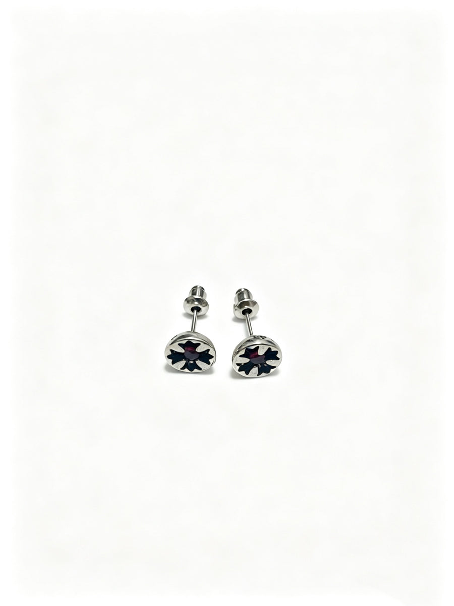 Cross Statement Earrings in Metal-Tone – Design 02 main product view
