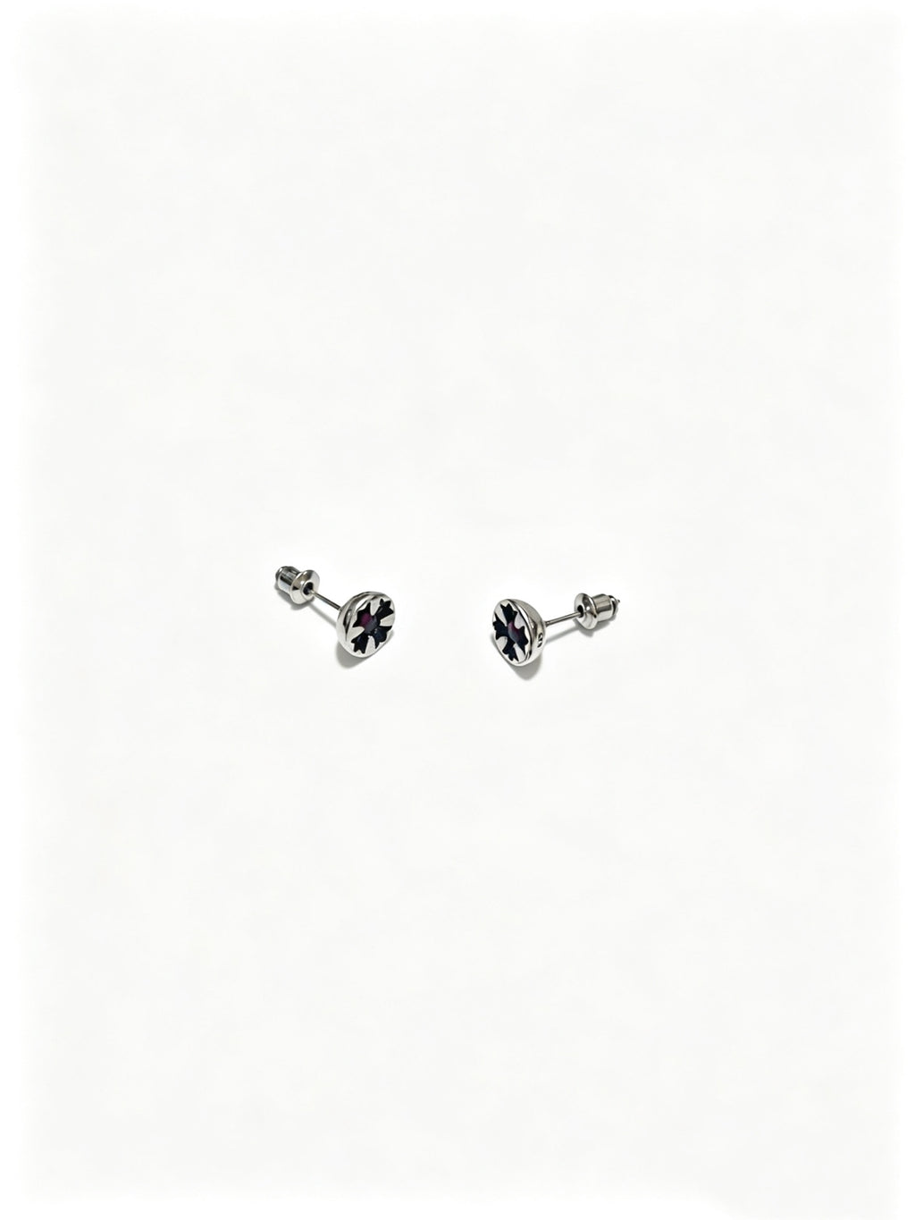 Cross Statement Earrings in Metal-Tone – Design 02 front product view