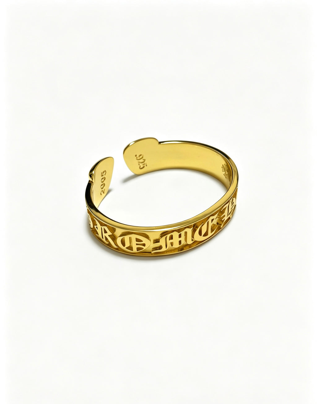 Cross Statement Bracelet in Metal-Tone – Design 04 close-up detail