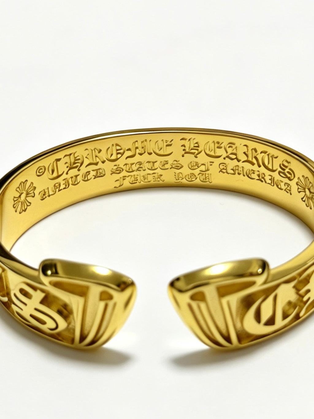 Cross Statement Bracelet in Metal-Tone – Design 04 styled product view