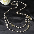 Heart Jewelry Accessory in Polished Metal-Tone – Pearl Detail – Design 002 main product view