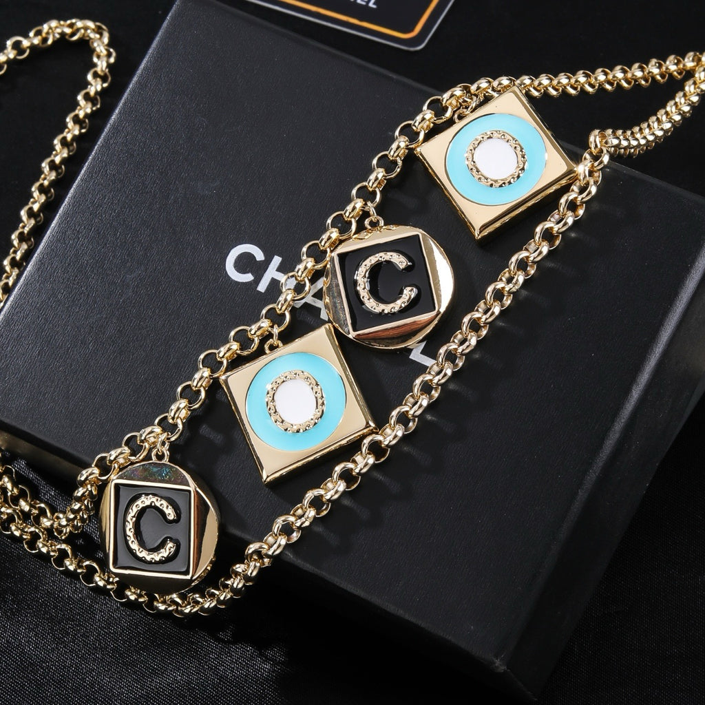 Signature Emblem Jewelry Accessory in Polished Metal-Tone – Design 018 close-up detail