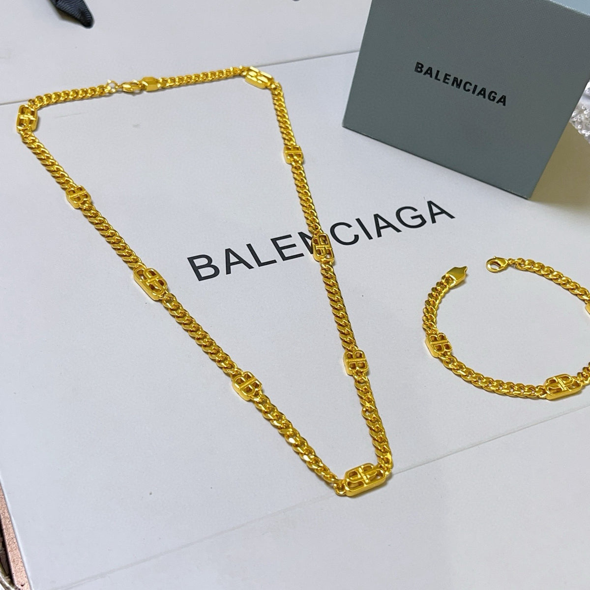 Geometric Emblem Bracelet in Polished Metal-Tone – Design 021 front product view