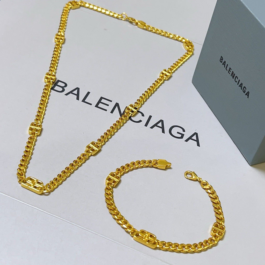 Geometric Emblem Bracelet in Polished Metal-Tone – Design 020 styled product view