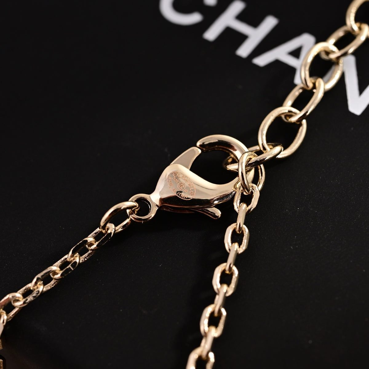 Signature Emblem Pendant Necklace in Polished Metal-Tone – Design 038 close-up detail