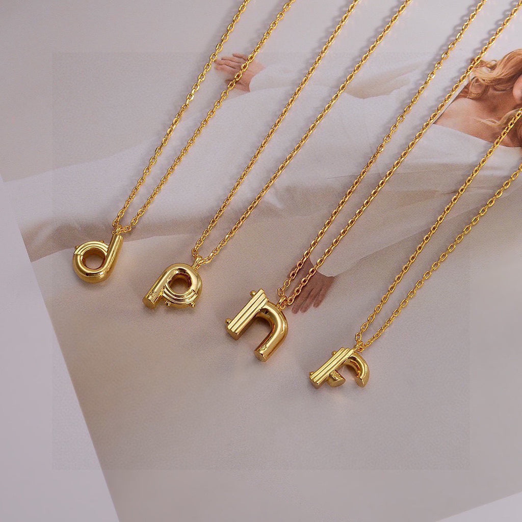 Geometric Emblem Pendant Necklace in Polished Metal-Tone – Design 009 front product view
