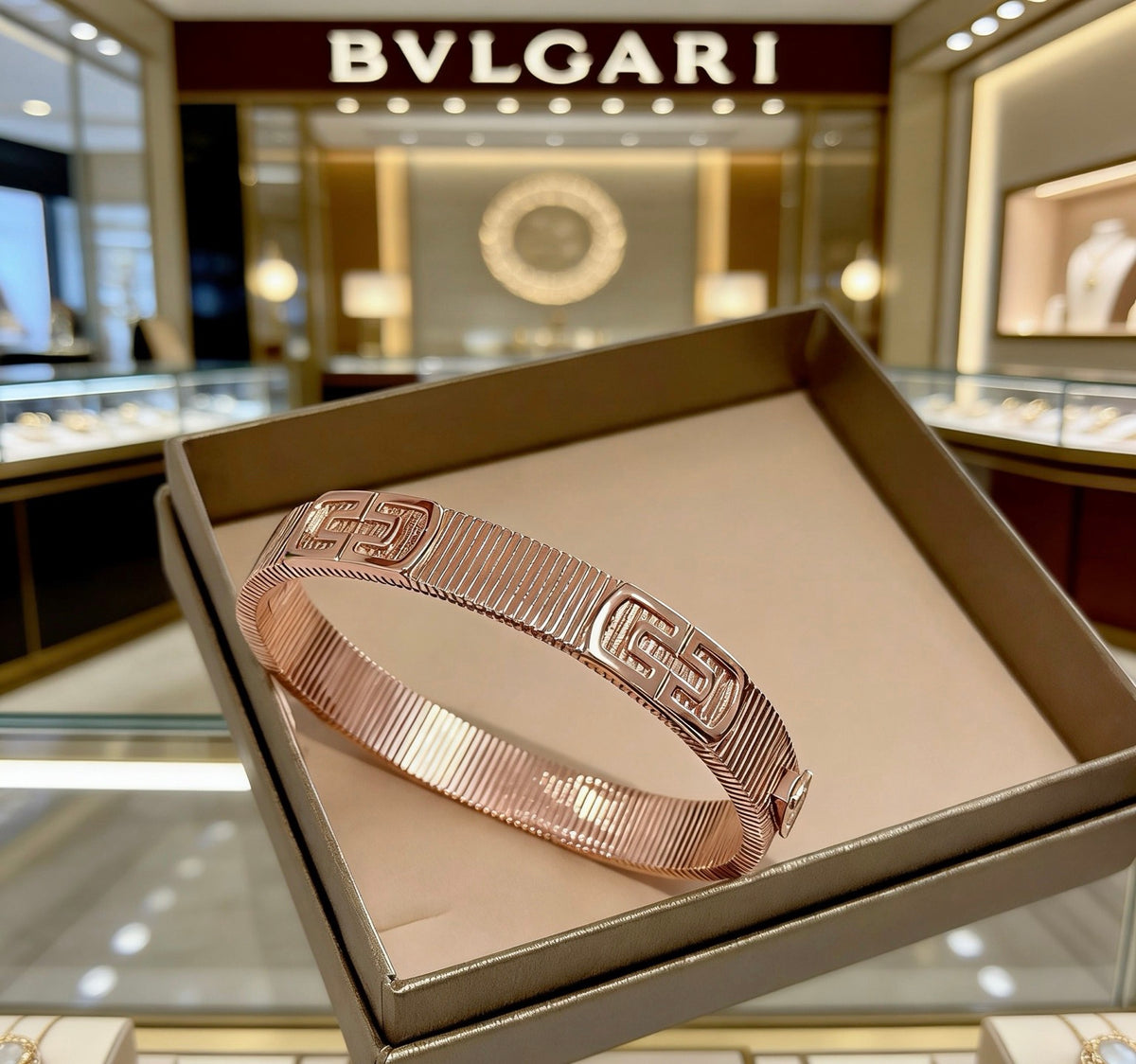 Serpentine Bangle in Polished Metal-Tone – Serpentine Detail – Design 007 main product view