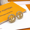 Round Stud Earrings in Silver-Tone – Silver Detail – Design 005 main product view