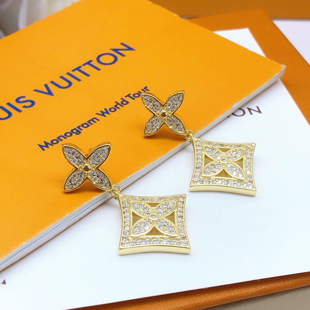 Geometric Emblem Pendant in Gold-Tone front product view