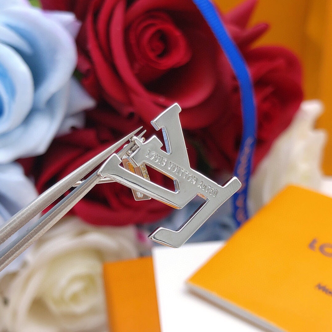 Geometric Emblem Pendant in Silver-Tone – Silver Detail – Design 002 styled product view