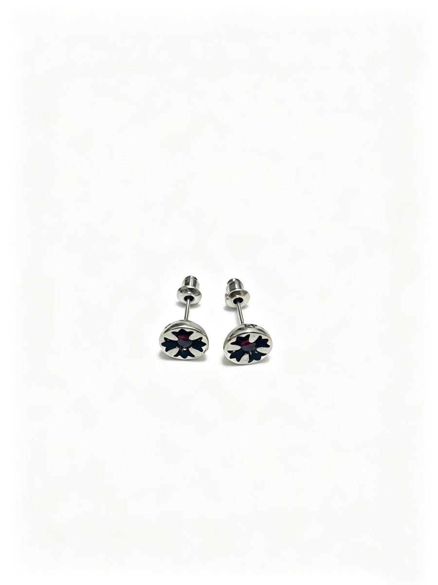 Cross Statement Earrings in Metal-Tone – Design 01 main product view