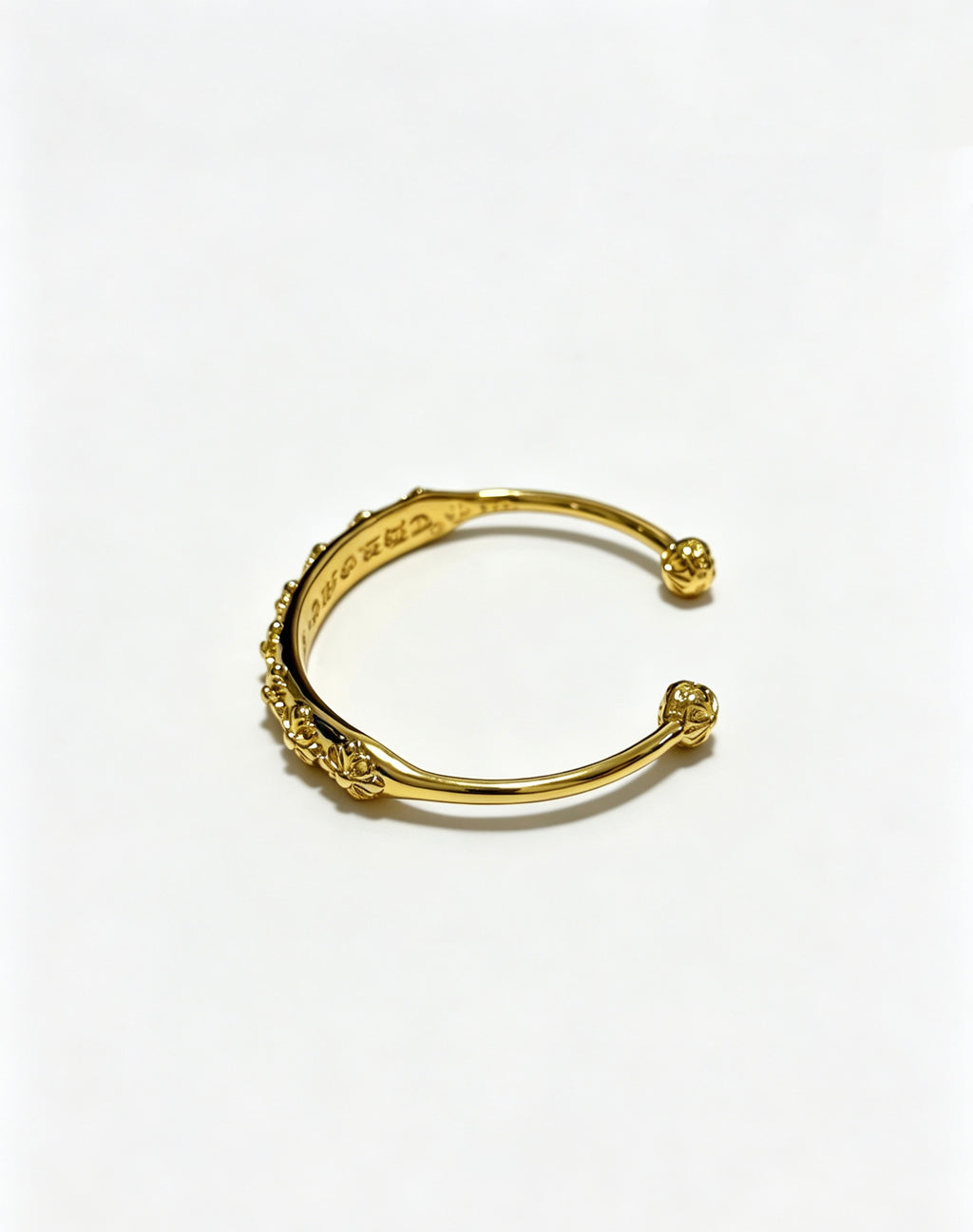 Cross Statement Bracelet in Metal-Tone – Design 02 detail view