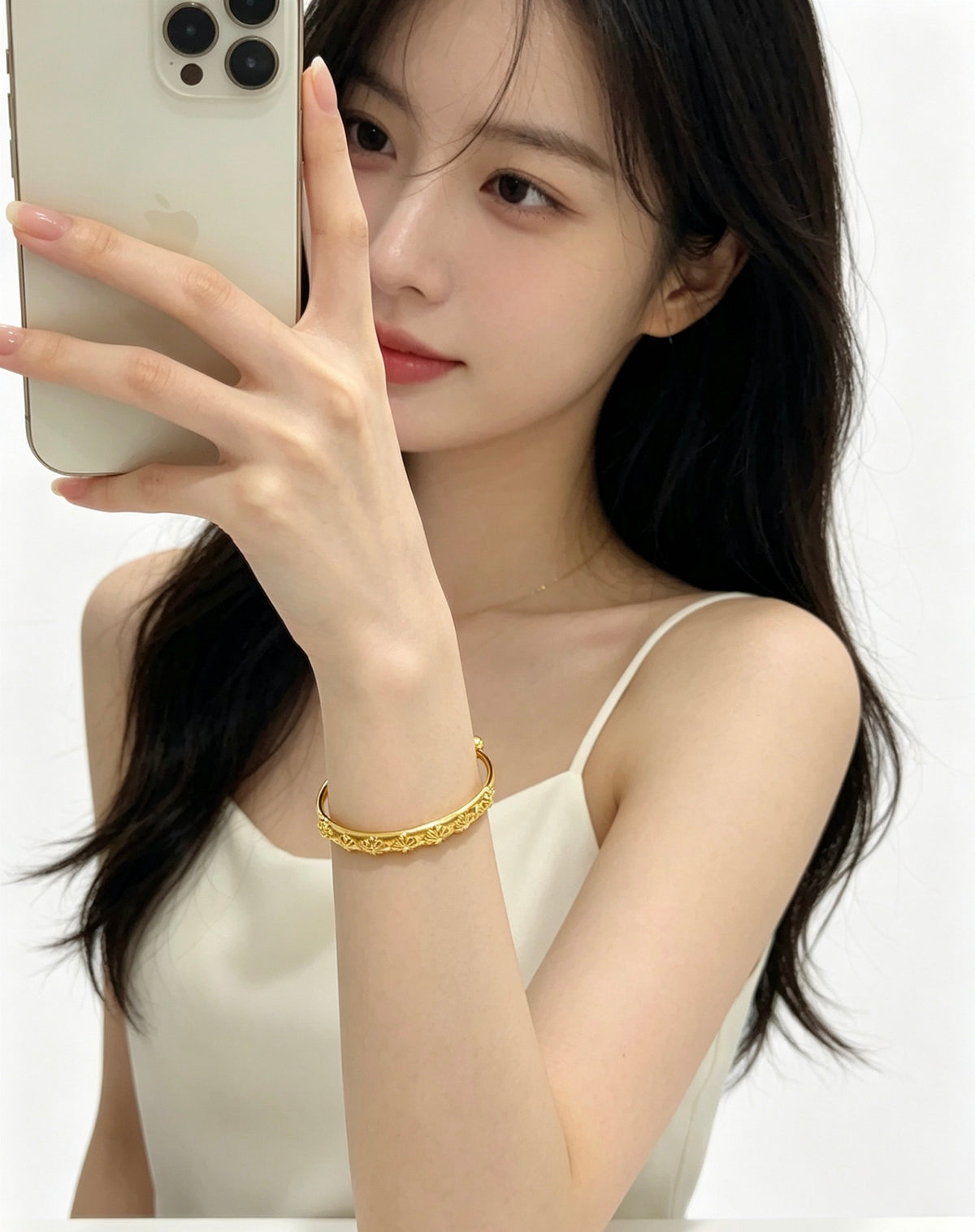 Cross Statement Bracelet in Metal-Tone – Design 02 front product view