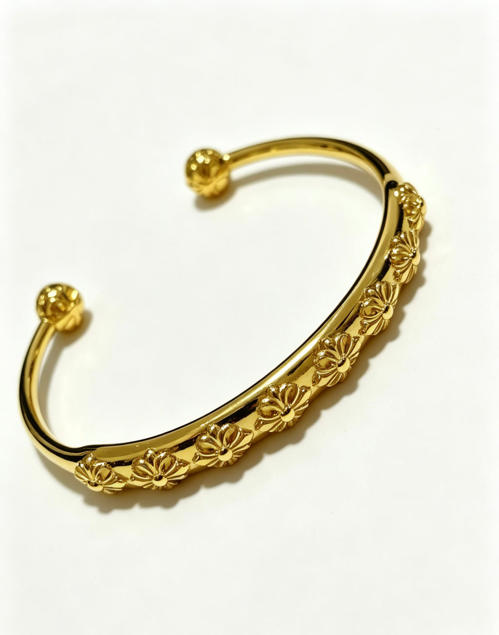 Cross Statement Bracelet in Metal-Tone – Design 02 front product view