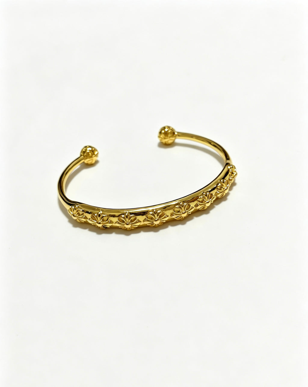 Cross Statement Bracelet in Metal-Tone – Design 02 side detail