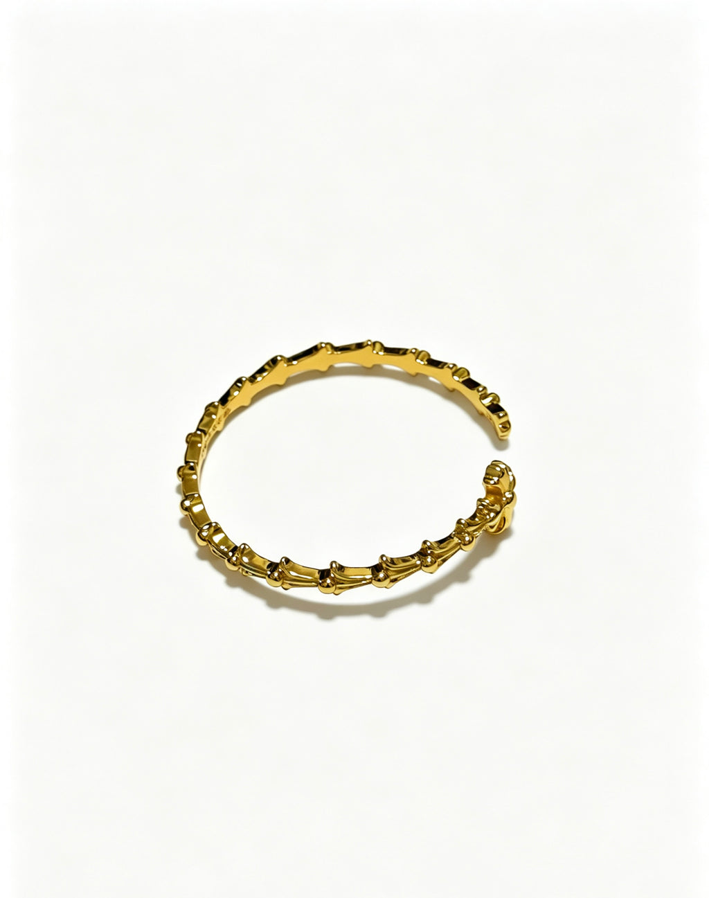Cross Statement Bracelet in Metal-Tone – Design 01 side detail