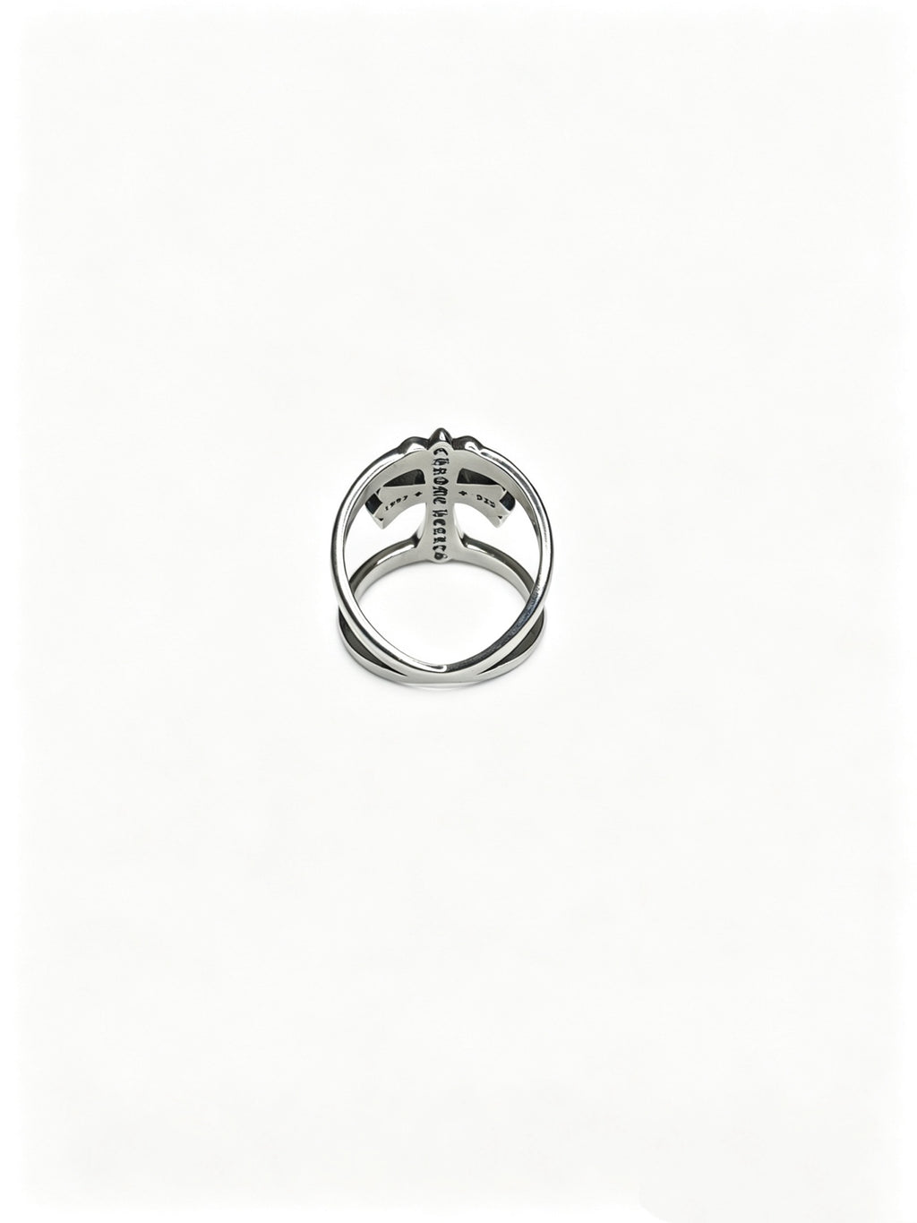 Cross Statement Ring in Metal-Tone – Design 10 front product view