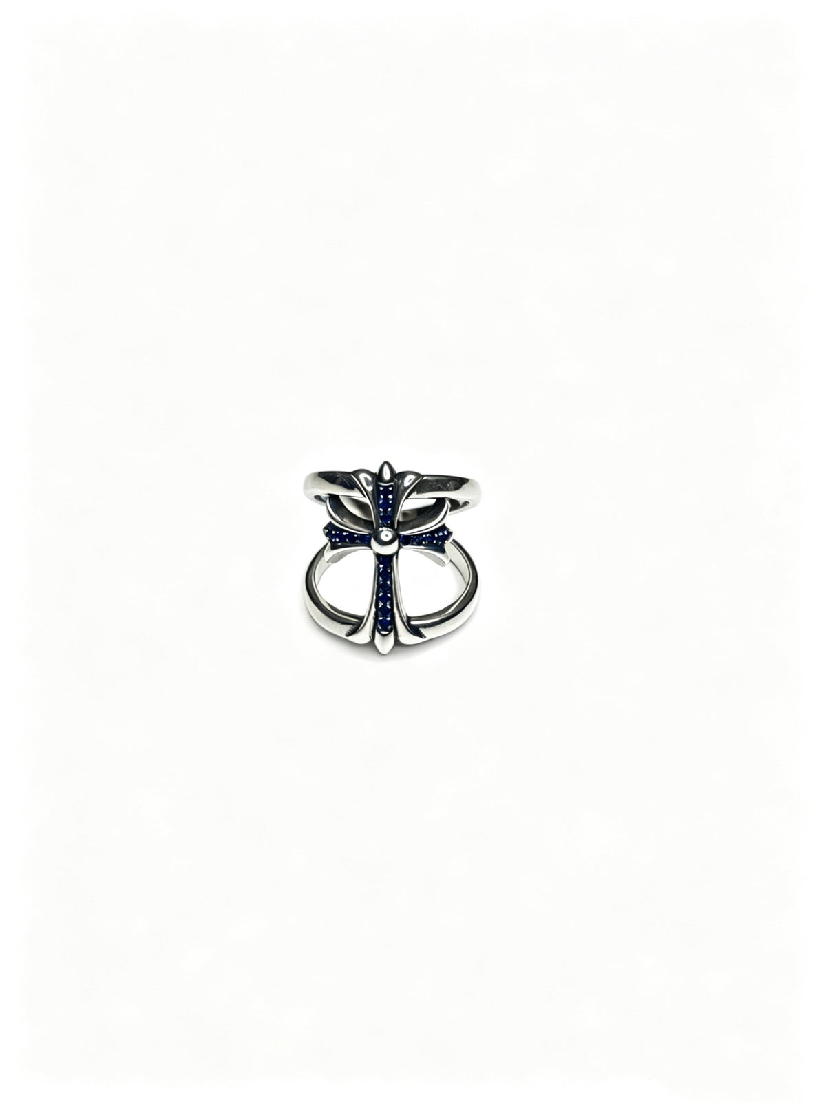 Signature Emblem Statement Ring in Polished Metal-Tone – Design 010 main product view