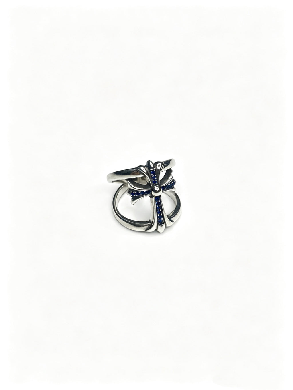 Cross Statement Ring in Metal-Tone – Design 10 detail view