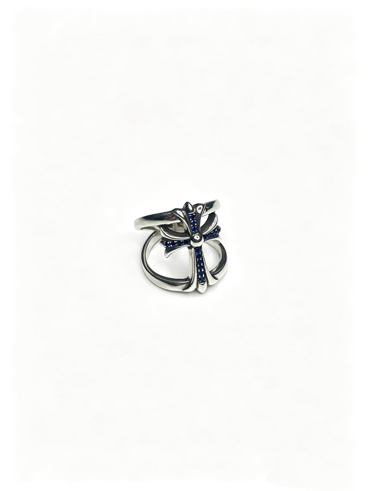 Cross Statement Ring in Metal-Tone – Design 10 detail view
