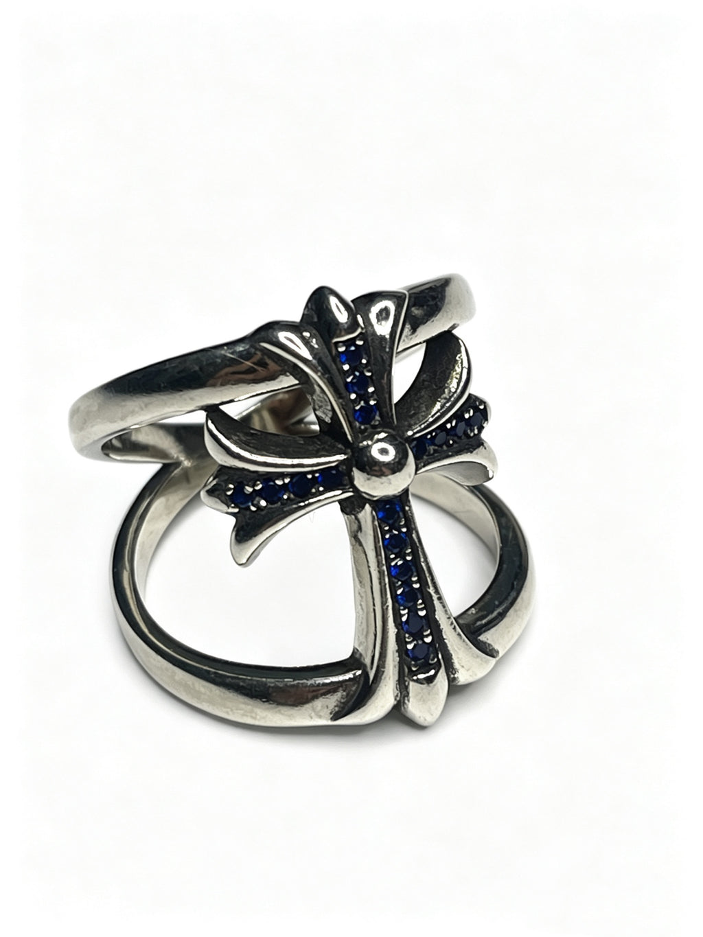 Cross Statement Ring in Metal-Tone – Design 10 close-up detail