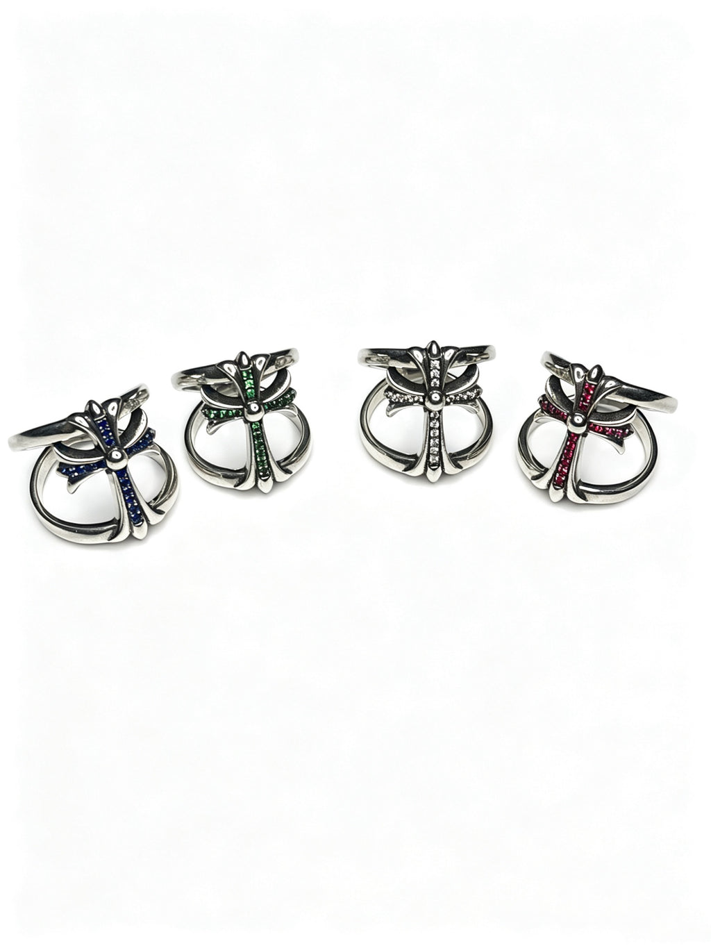Cross Statement Ring in Metal-Tone – Design 12 side detail