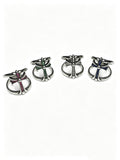 Signature Emblem Statement Ring in Polished Metal-Tone – Design 014 main product view