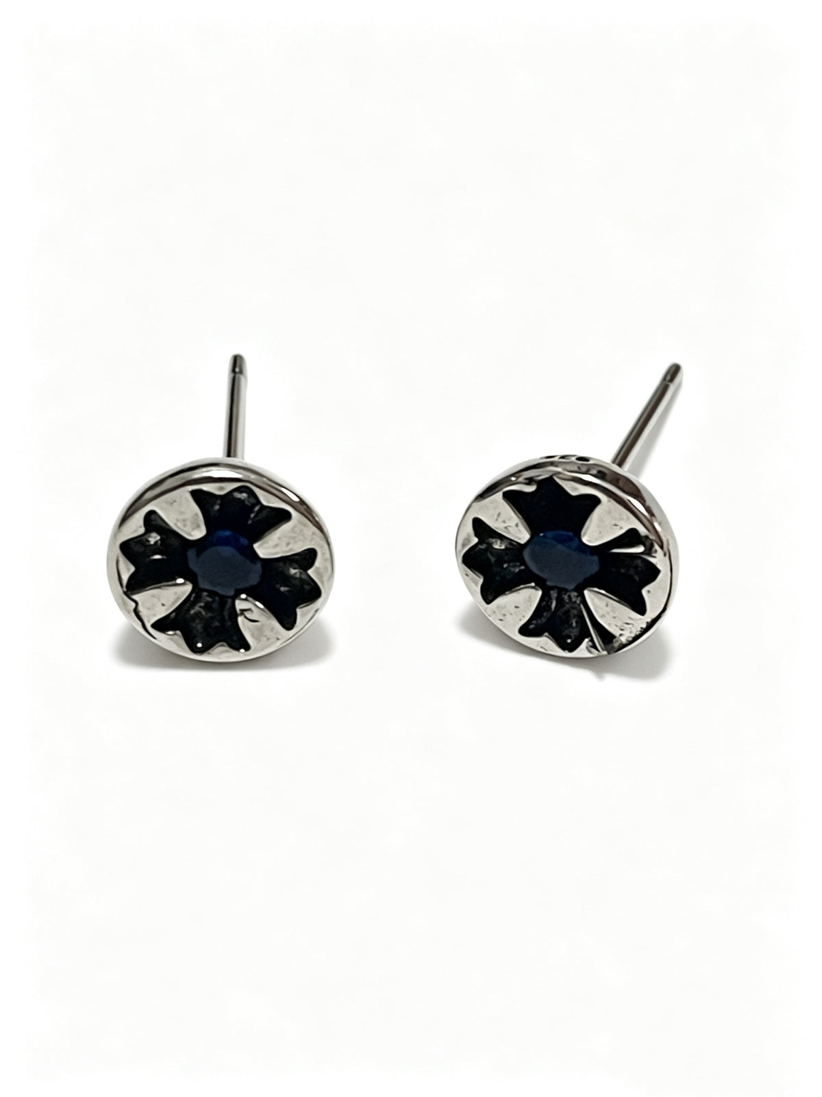 Cross Statement Earrings in Metal-Tone – Design 03 main product view