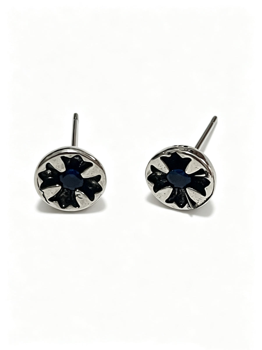 Cross Statement Earrings in Metal-Tone – Design 03 main product view