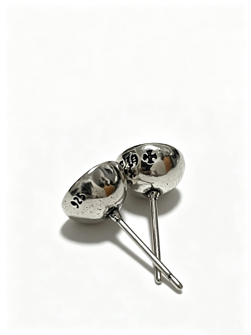 Cross Statement Earrings in Metal-Tone – Design 13 front product view