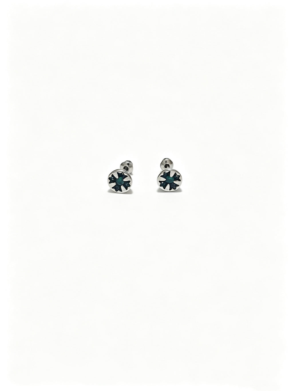 Cross Statement Earrings in Metal-Tone – Design 13 side detail
