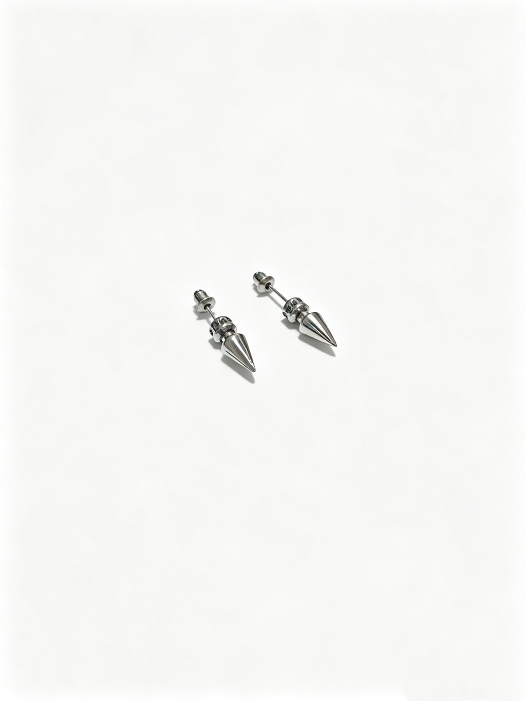 Signature Emblem Statement Earrings in Polished Metal-Tone – Design 021 main product view