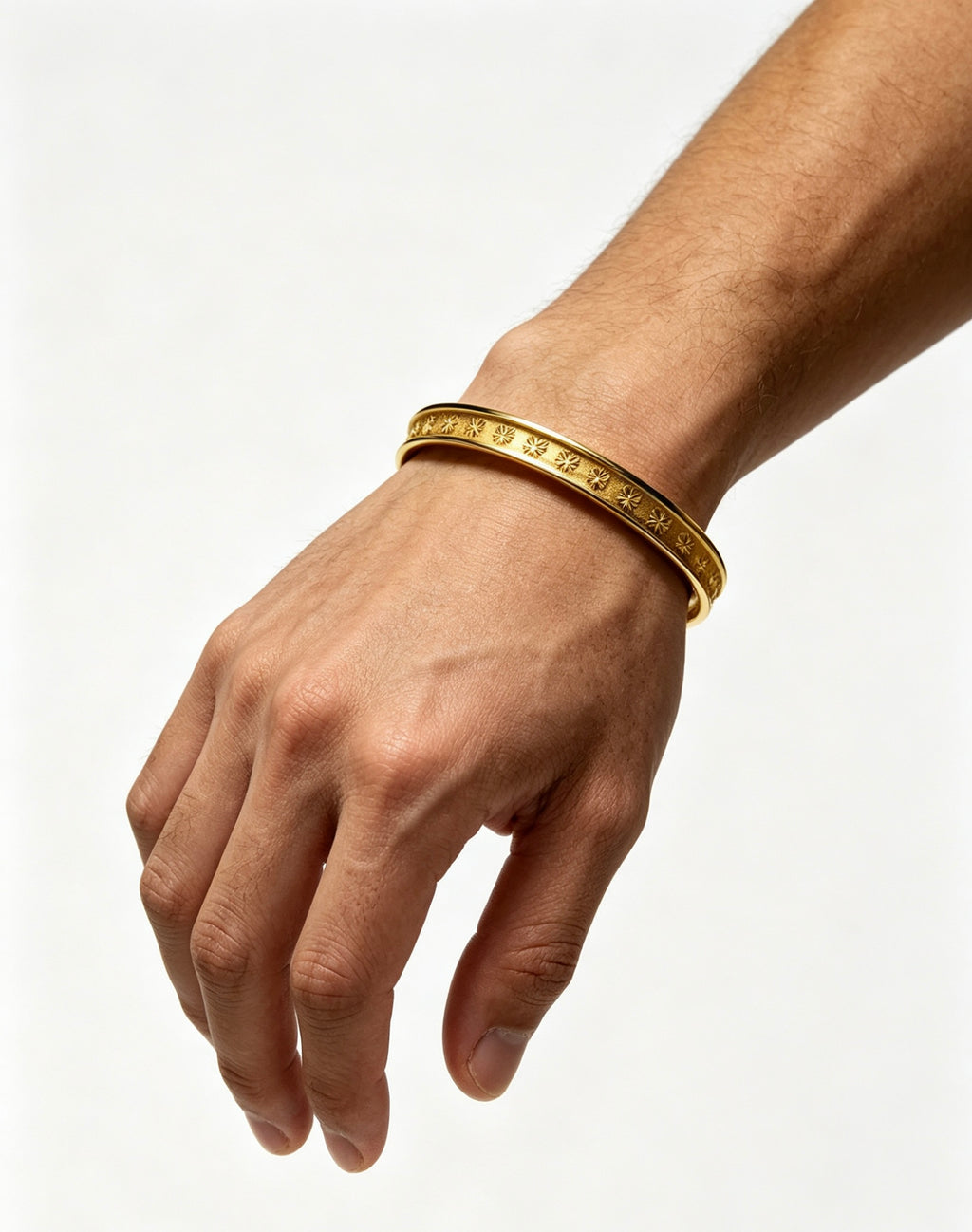 Cross Statement Bracelet in Metal-Tone – Design 09 front product view