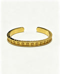 Signature Emblem Bangle in Polished Metal-Tone – Design 011 main product view