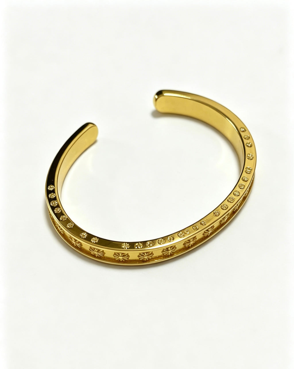 Cross Statement Bracelet in Metal-Tone – Design 09 front product view