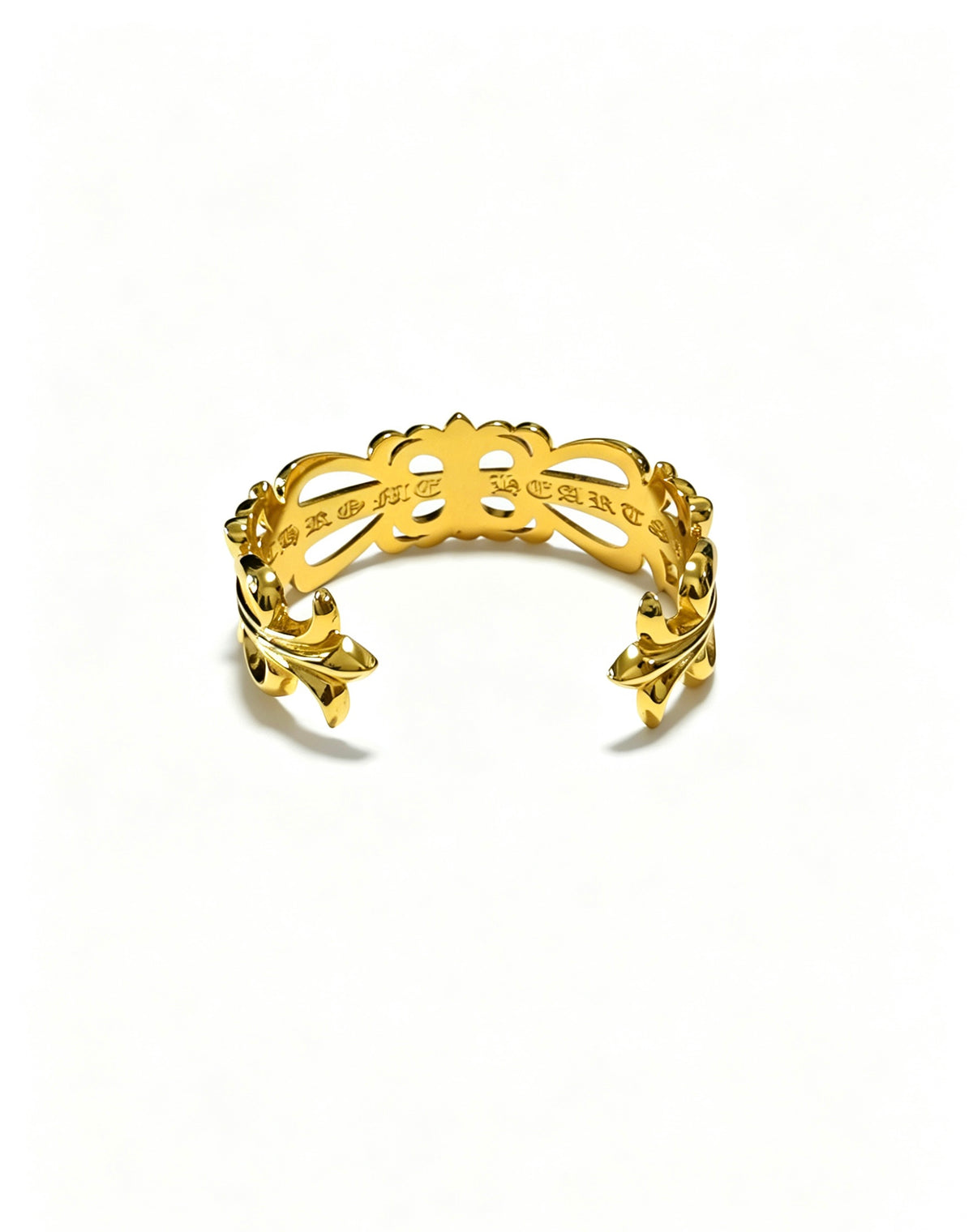 Cross Statement Bracelet in Metal-Tone – Design 08 close-up detail