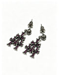 Signature Emblem Statement Earrings in Polished Metal-Tone – Design 020 main product view