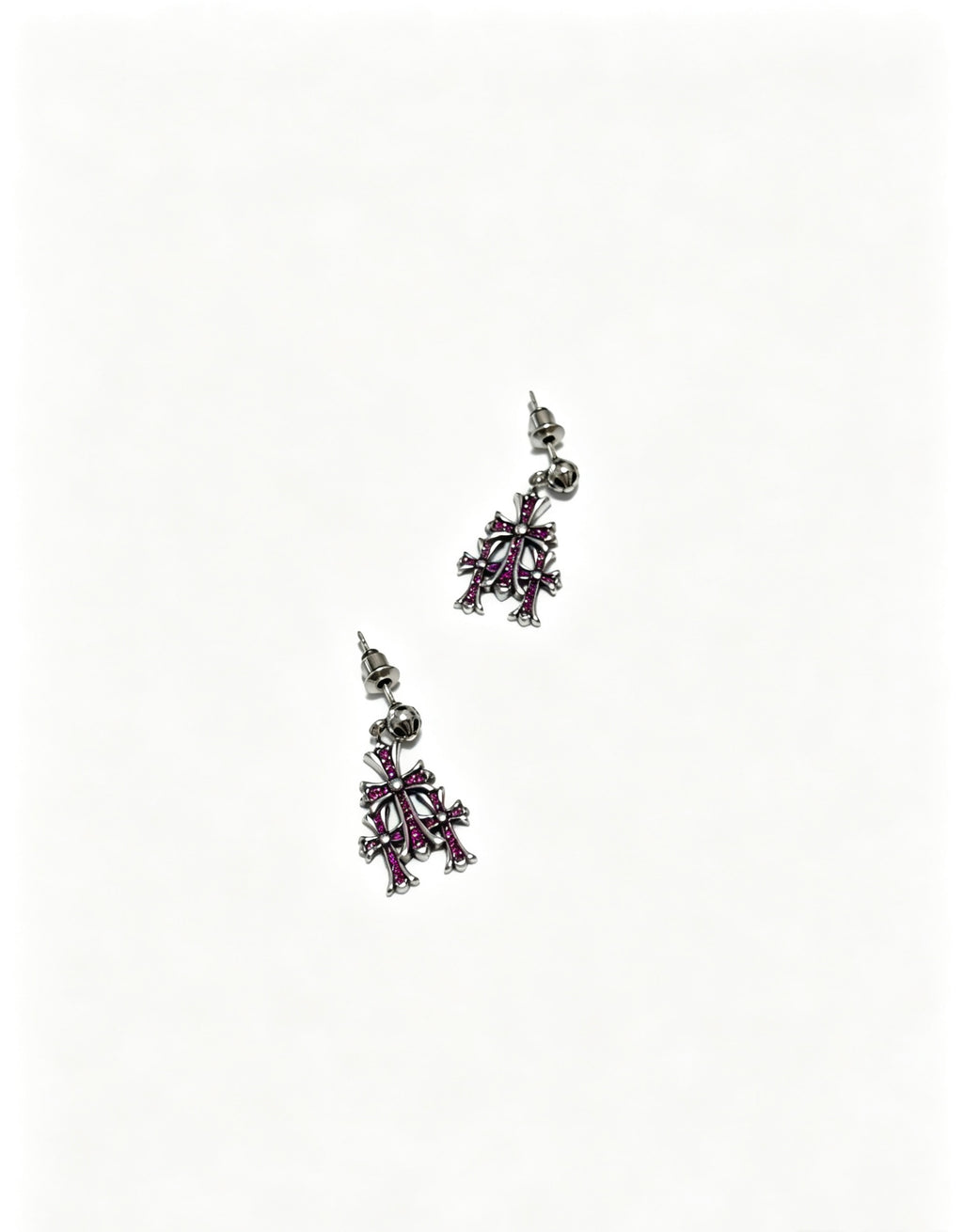 Signature Emblem Statement Earrings in Polished Metal-Tone – Design 020 side detail