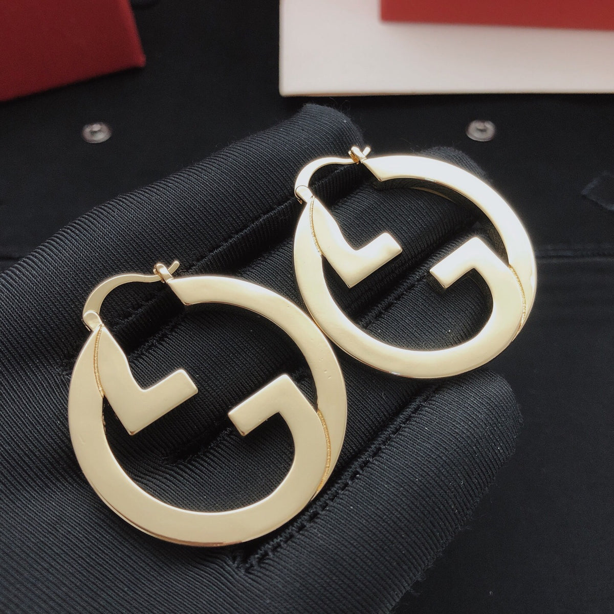 Geometric Emblem Jewelry Accessory in Gold-Tone – Design 002 styled product view